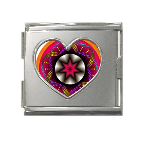 Transformation Mega Link Heart Italian Charm (18mm) from ArtsNow.com Front