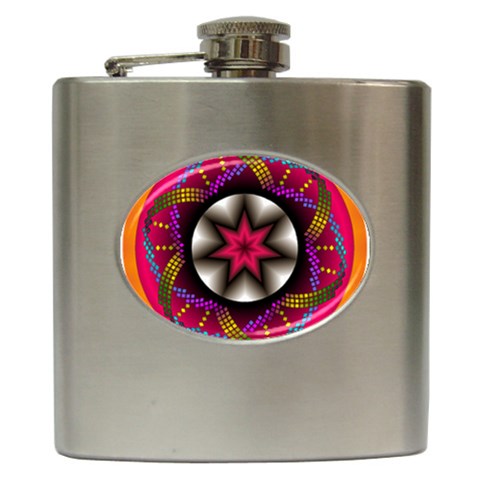 Transformation Hip Flask (6 oz) from ArtsNow.com Front