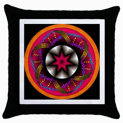 Transformation Throw Pillow Case (Black) from ArtsNow.com Front