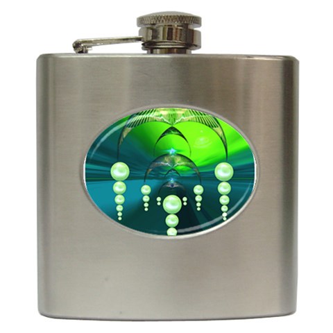 Transition Hip Flask (6 oz) from ArtsNow.com Front