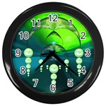 Transition Wall Clock (Black with 12 black numbers)