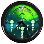 Transition Wall Clock (Black with 4 white numbers)