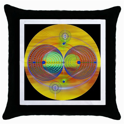 Trust Throw Pillow Case (Black) from ArtsNow.com Front