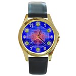 Truth Round Gold Metal Watch