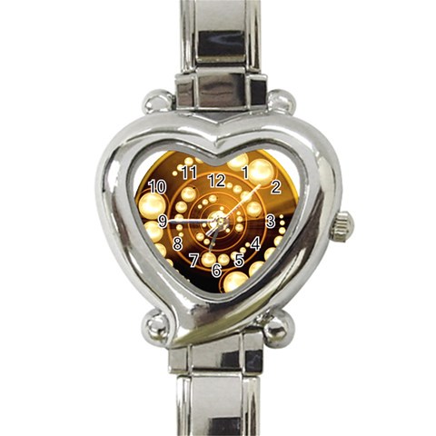 Third Wave Heart Italian Charm Watch from ArtsNow.com Front