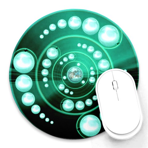 Third Wave Round Mousepad from ArtsNow.com Front