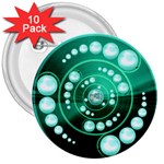 Third Wave 3  Button (10 pack)