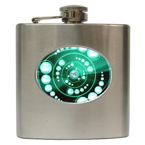 Third Wave Hip Flask (6 oz) from ArtsNow.com Front