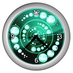 Third Wave Wall Clock (Silver with 4 white numbers)