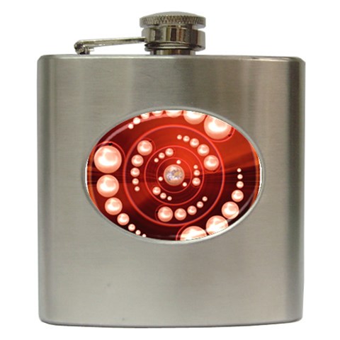 Third Wave Hip Flask (6 oz) from ArtsNow.com Front