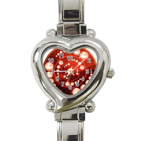 Third Wave Heart Italian Charm Watch from ArtsNow.com Front