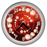 Third Wave Wall Clock (Silver with 12 black numbers)