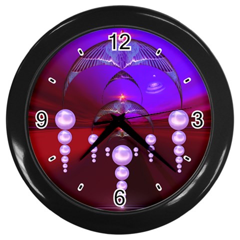 Transition Wall Clock (Black with 4 black numbers) from ArtsNow.com Front