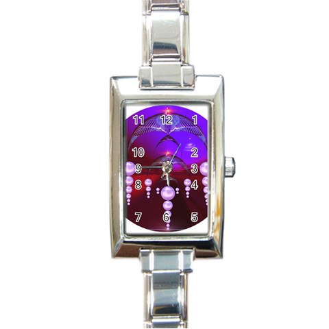 Transition Rectangular Italian Charm Watch from ArtsNow.com Front