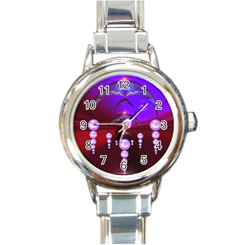 Transition Round Italian Charm Watch from ArtsNow.com Front