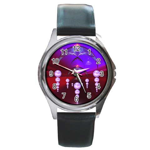 Transition Round Metal Watch from ArtsNow.com Front