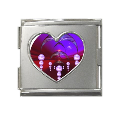 Transition Mega Link Heart Italian Charm (18mm) from ArtsNow.com Front