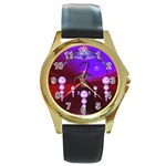 Transition Round Gold Metal Watch