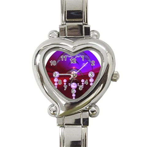 Transition Heart Italian Charm Watch from ArtsNow.com Front