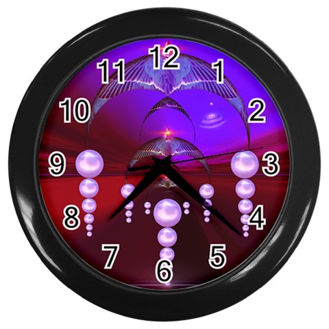 Transition Wall Clock (Black with 12 black numbers) from ArtsNow.com Front