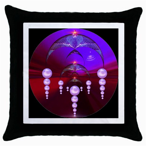 Transition Throw Pillow Case (Black) from ArtsNow.com Front