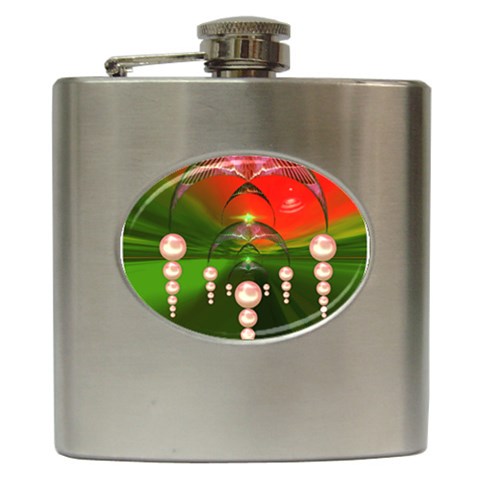 Transition Hip Flask (6 oz) from ArtsNow.com Front