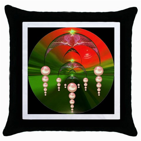 Transition Throw Pillow Case (Black) from ArtsNow.com Front