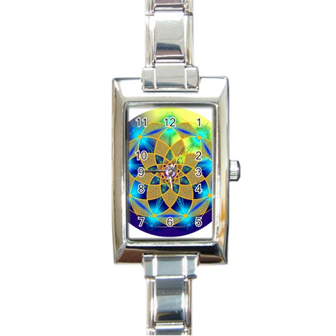 Unconditionality Rectangular Italian Charm Watch from ArtsNow.com Front