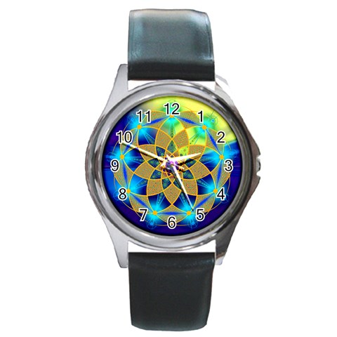 Unconditionality Round Metal Watch from ArtsNow.com Front