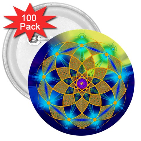 Unconditionality 3  Button (100 pack) from ArtsNow.com Front