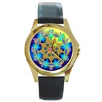 Unconditionality Round Gold Metal Watch