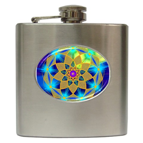 Unconditionality Hip Flask (6 oz) from ArtsNow.com Front