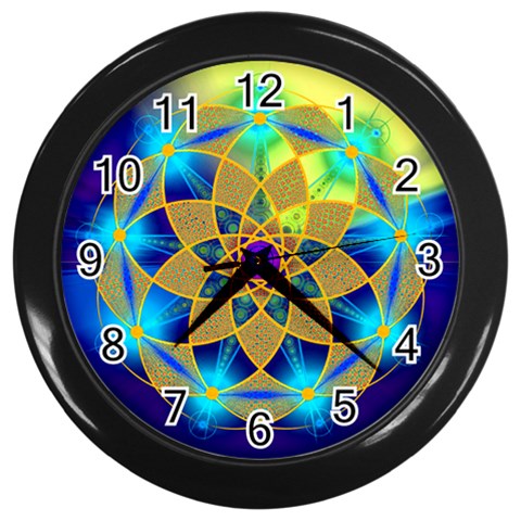 Unconditionality Wall Clock (Black with 12 black numbers) from ArtsNow.com Front