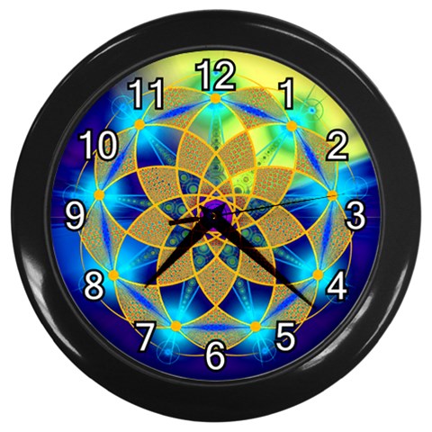 Unconditionality Wall Clock (Black with 12 white numbers) from ArtsNow.com Front