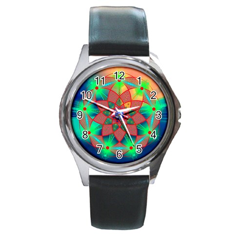 Unconditionality Round Metal Watch from ArtsNow.com Front