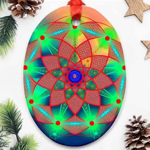 Unconditionality Ornament (Oval) from ArtsNow.com Front