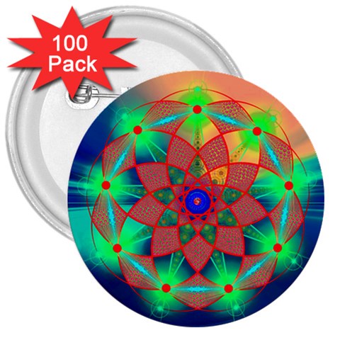 Unconditionality 3  Button (100 pack) from ArtsNow.com Front