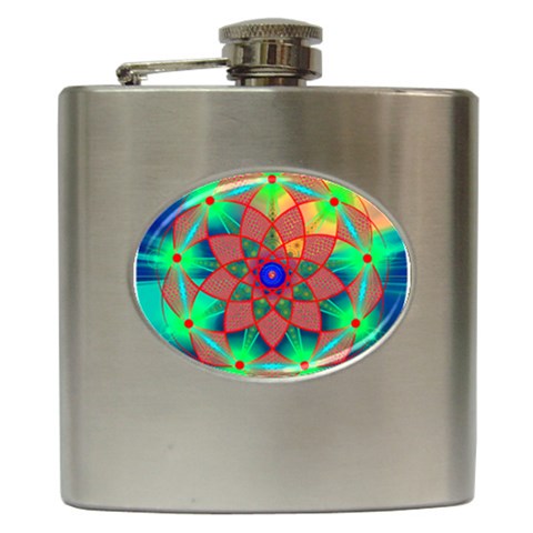 Unconditionality Hip Flask (6 oz) from ArtsNow.com Front