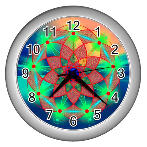 Unconditionality Wall Clock (Silver with 12 black numbers) from ArtsNow.com Front