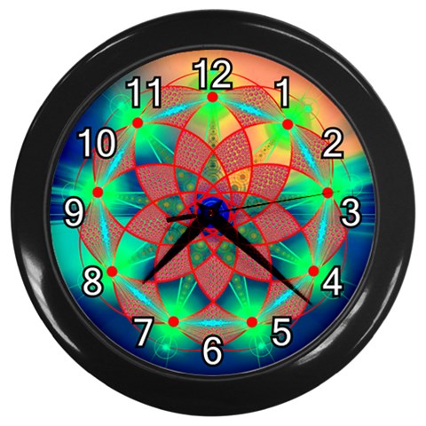 Unconditionality Wall Clock (Black with 12 white numbers) from ArtsNow.com Front