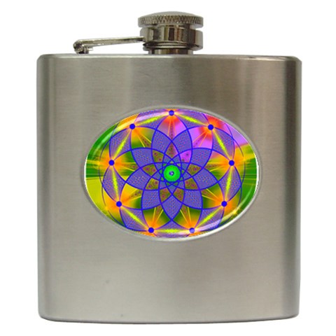 Unconditionality Hip Flask (6 oz) from ArtsNow.com Front