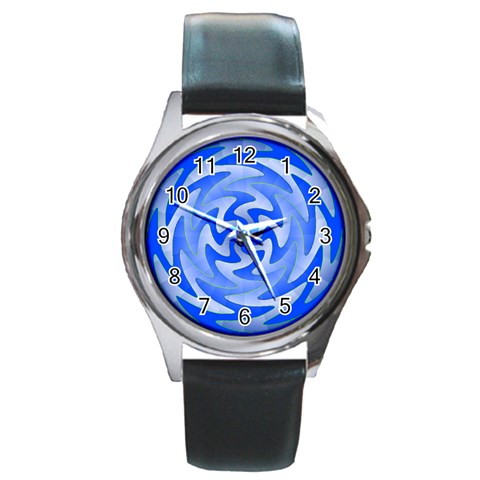 Vibration Round Metal Watch from ArtsNow.com Front