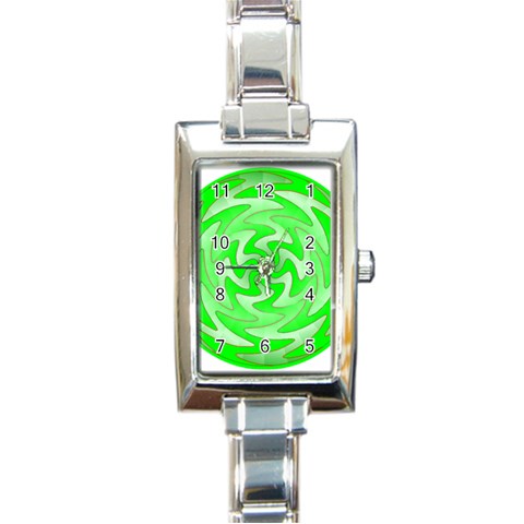 Vibration Rectangular Italian Charm Watch from ArtsNow.com Front