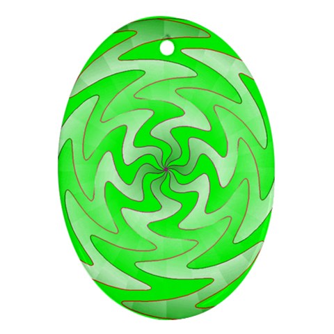 Vibration Ornament (Oval) from ArtsNow.com Front