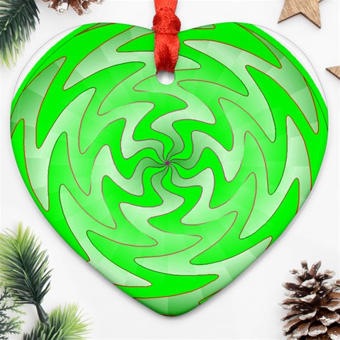 Vibration Ornament (Heart) from ArtsNow.com Front