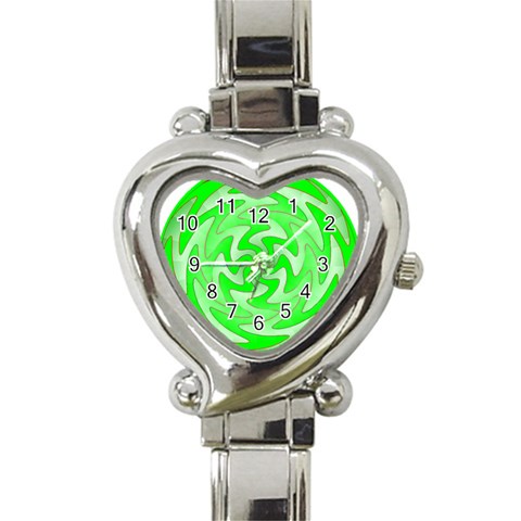 Vibration Heart Italian Charm Watch from ArtsNow.com Front