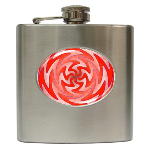 Vibration Hip Flask (6 oz) from ArtsNow.com Front