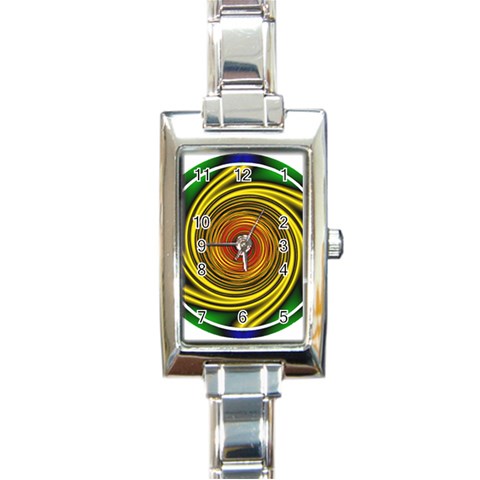 Vortex Rectangular Italian Charm Watch from ArtsNow.com Front