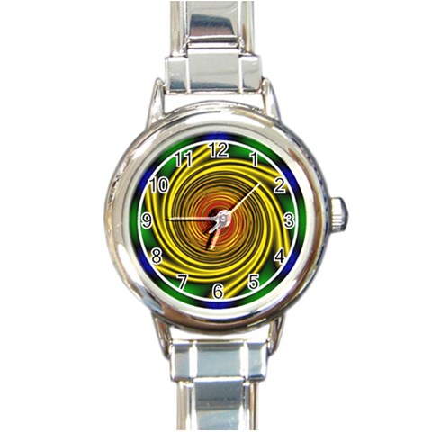 Vortex Round Italian Charm Watch from ArtsNow.com Front