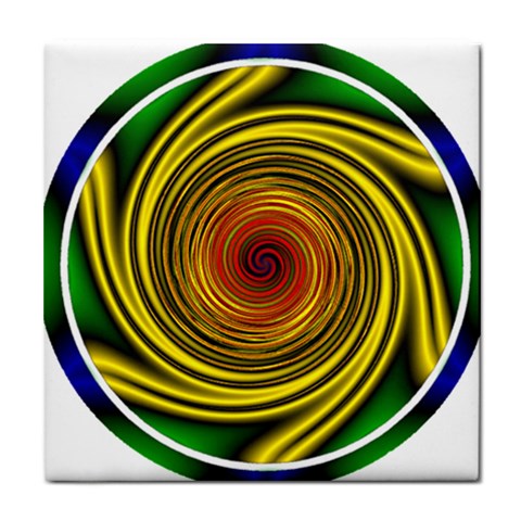 Vortex Tile Coaster from ArtsNow.com Front